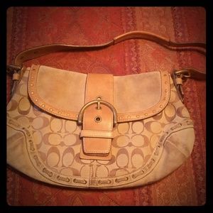 Coach leather purse